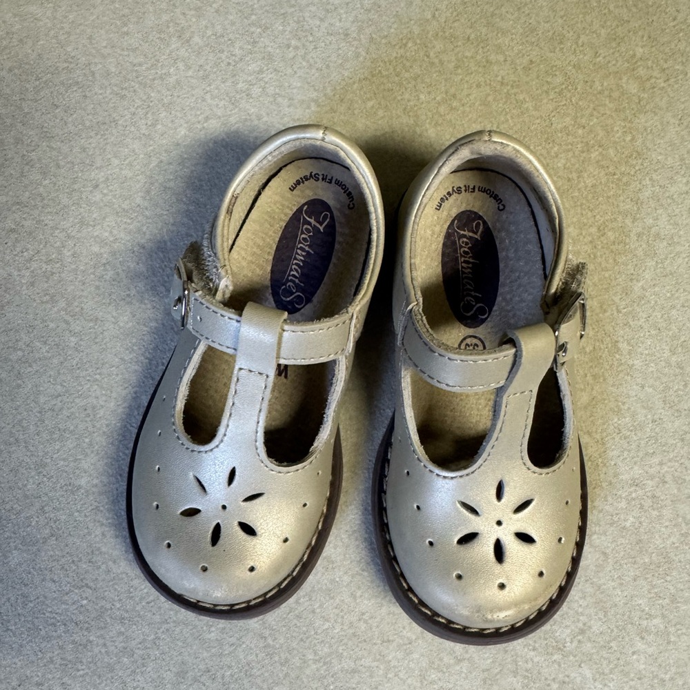 Footmates Gold Kids Shoes